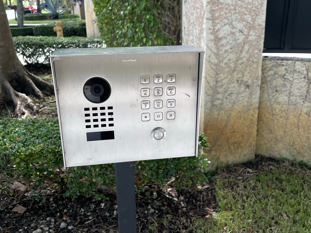 DoorBird gate operator installation