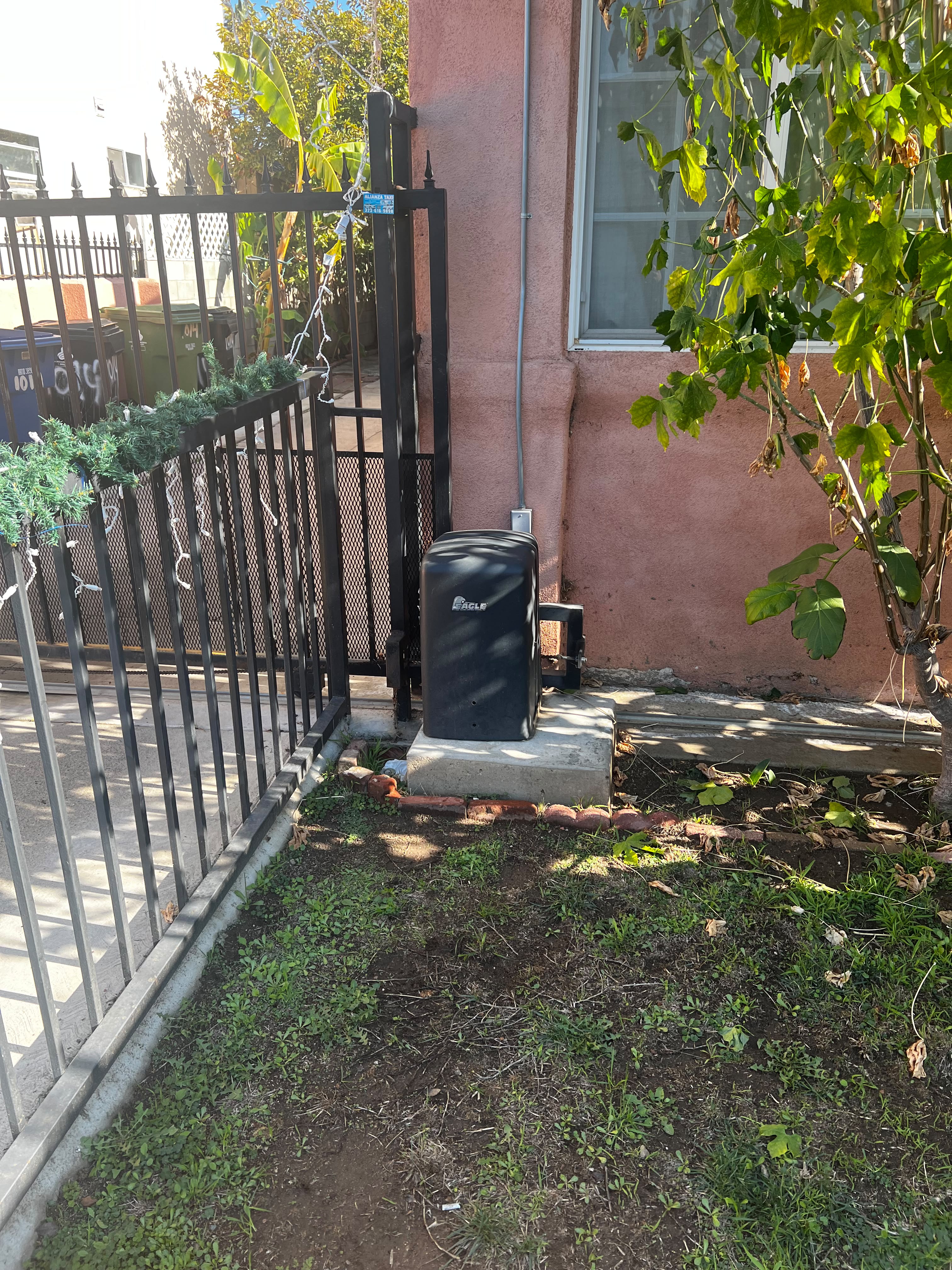 Eagle gate operator installation