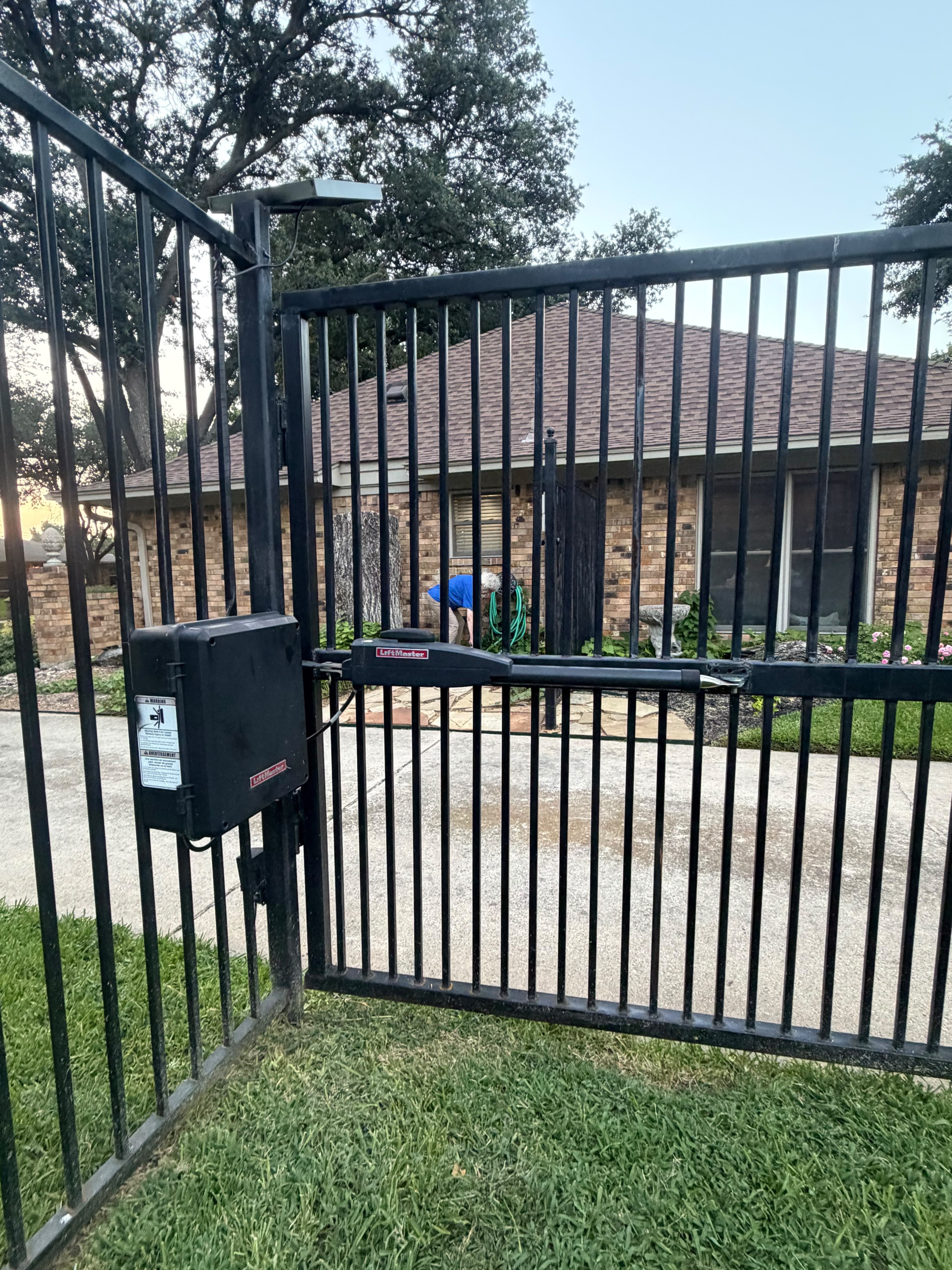 LiftMaster gate repair job site