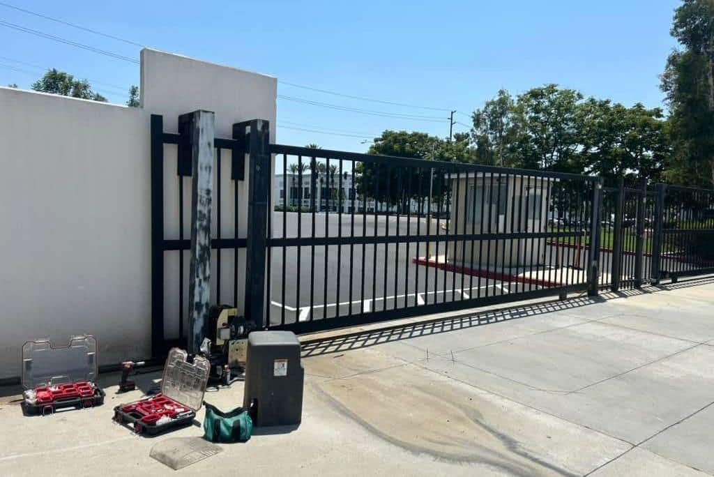 Gate repair work