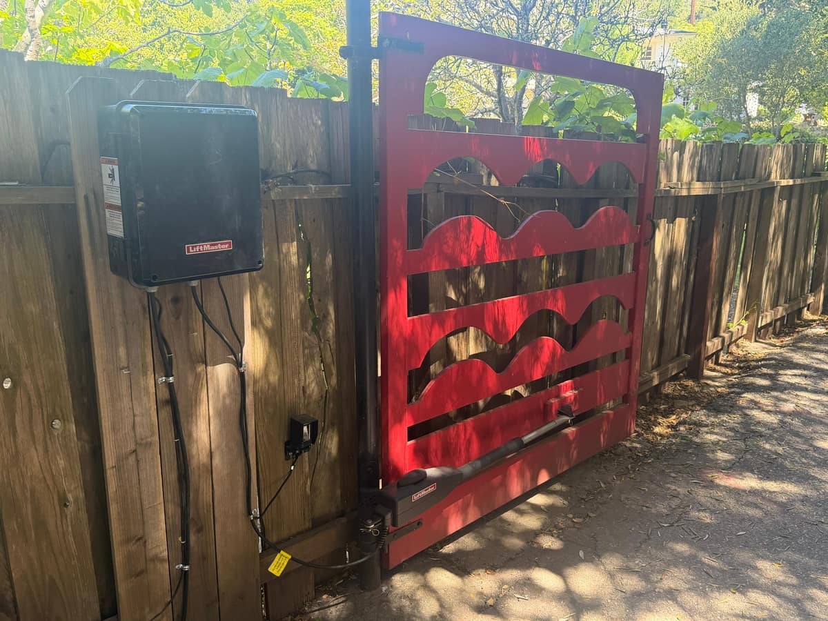 Gate repair work